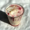 Creamy Raspberry Cheesecake Latte