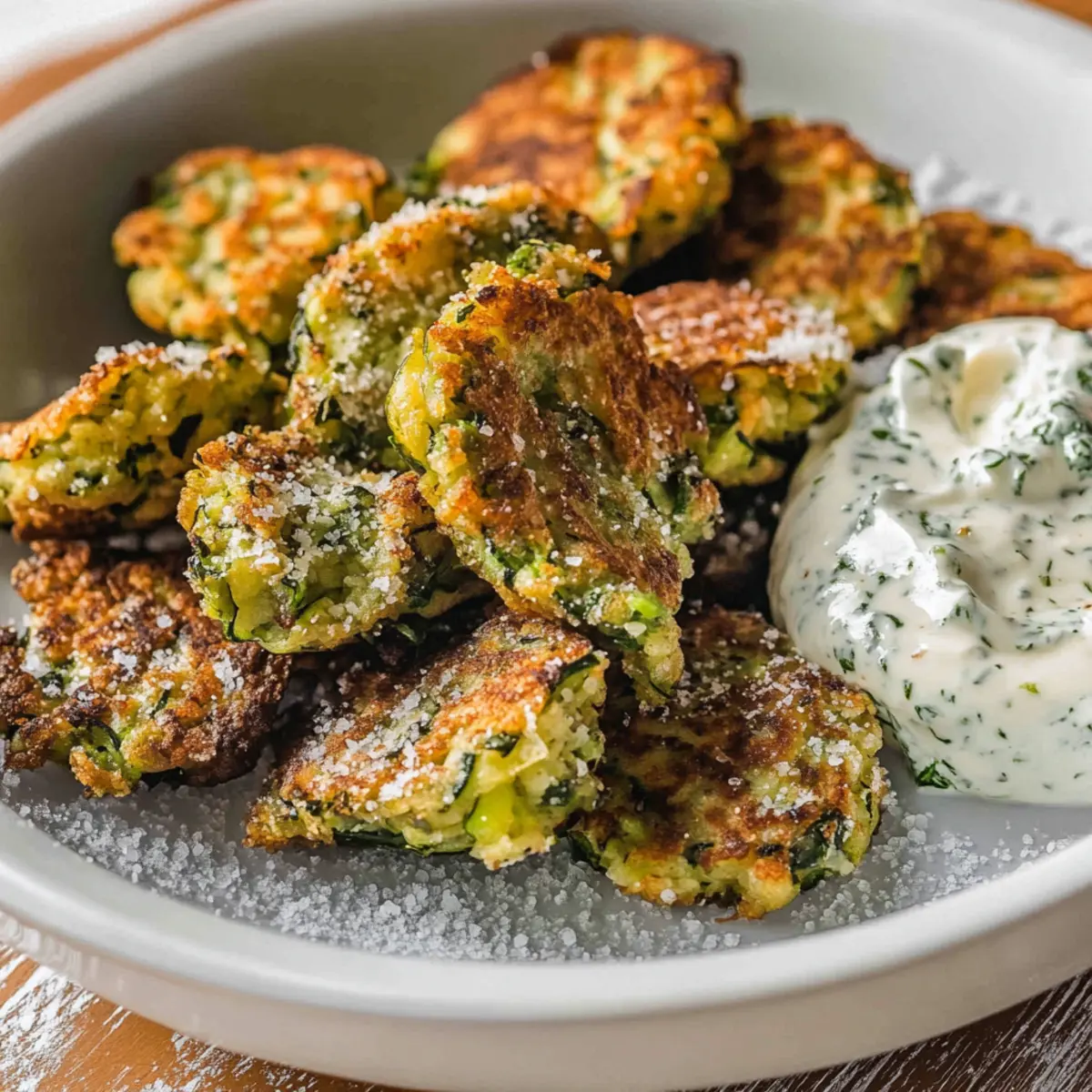 Herby Courgette Fritters