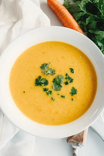Vegan Carrot & Coriander Soup