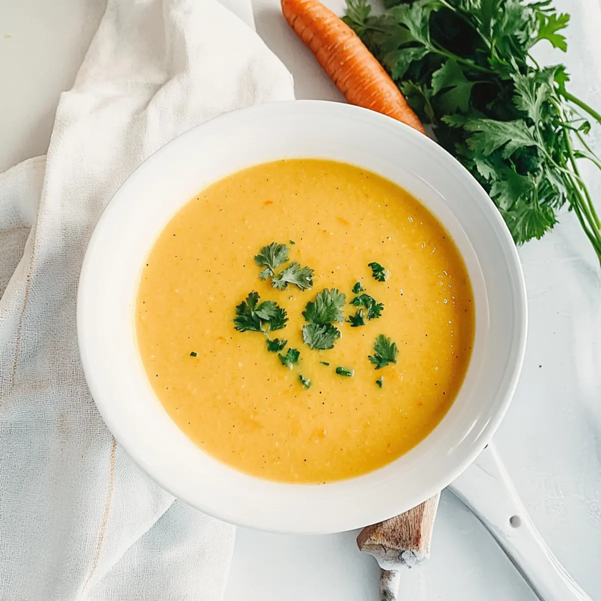 Vegan Carrot & Coriander Soup