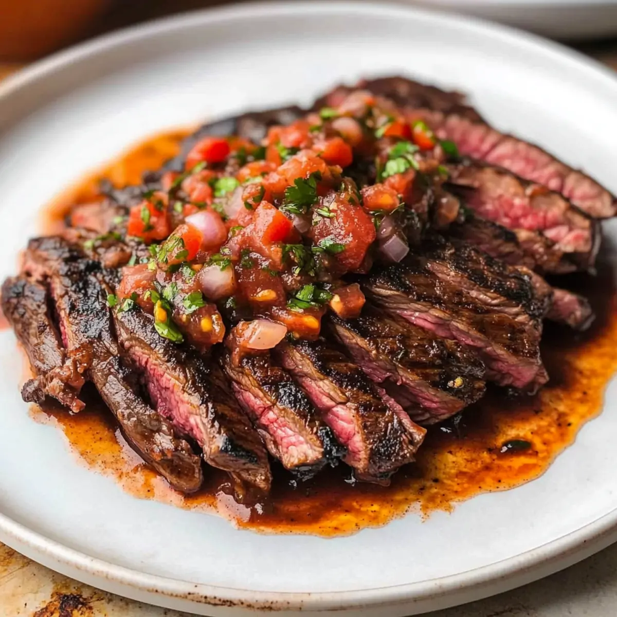 Skirt Steak with Chipotle Salsa