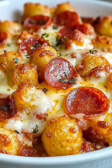 Pizza Tater Tot Casserole