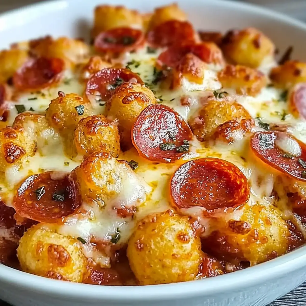 Pizza Tater Tot Casserole