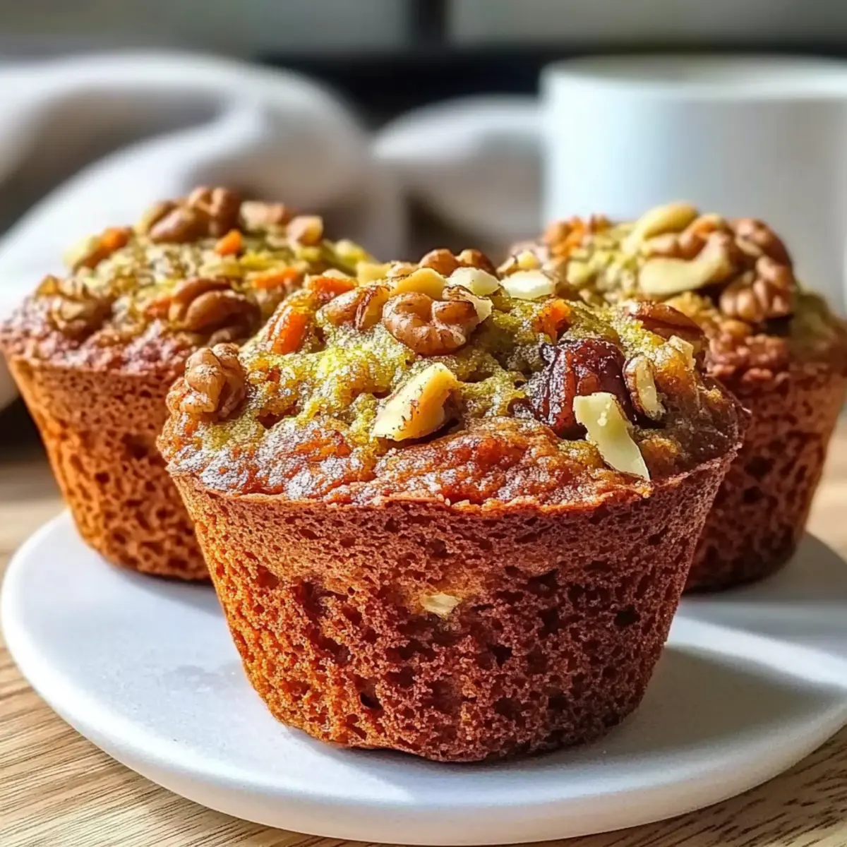 Morning Glory Muffins with Nuts