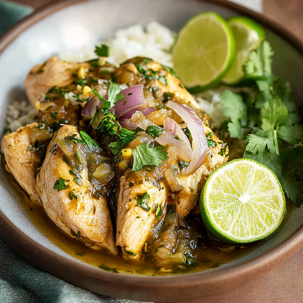 Salsa Verde Chicken Slow Cooker Feast
