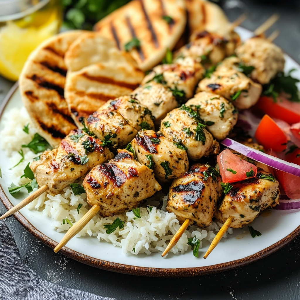 Chicken Souvlaki 2 Chicken Souvlaki