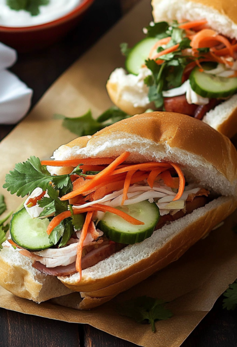 Authentic Vietnamese Banh Mi Sandwiches