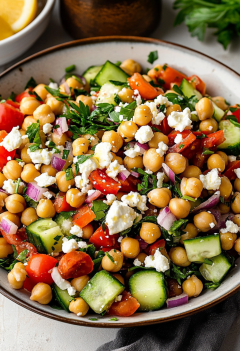 Mediterranean Chickpea Salad