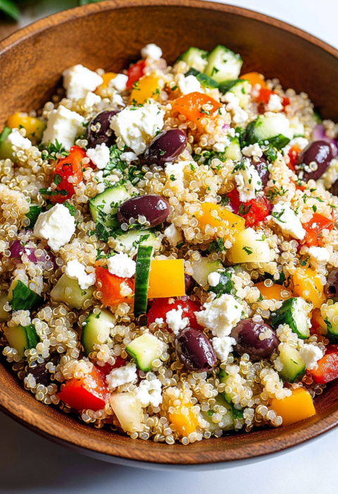 Fresh Quinoa Salad with Lemon Vinaigrette Recipe for Summer