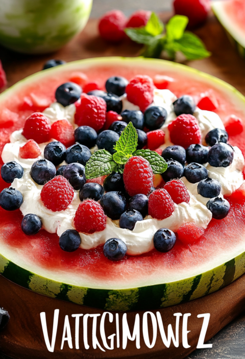 Watermelon Pizza Recipe