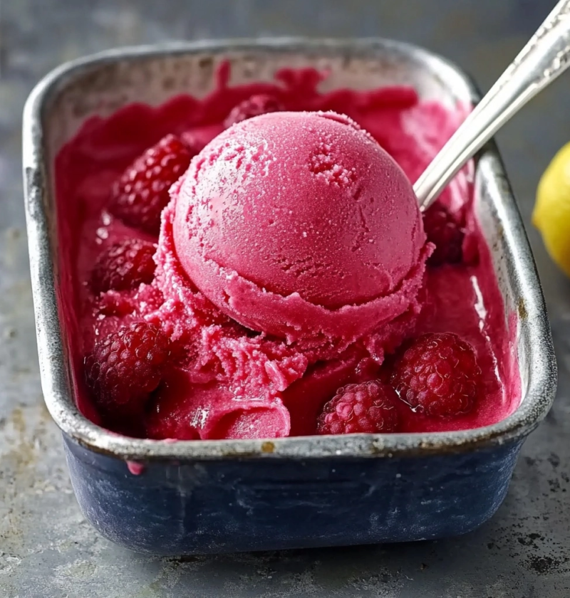 Raspberry Sorbet Recipe | The Best Summer Frozen Dessert 2 Raspberry Sorbet Recipe | The Best Summer Frozen Dessert