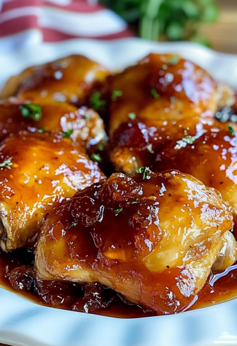 Apricot Chicken Baked with Simple Ingredients
