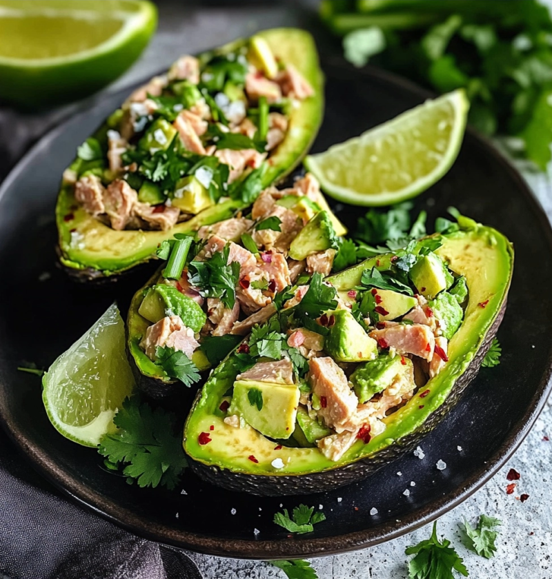 Avocado Tuna Salad Boats Recipe 1 Avocado Tuna Salad Boats Recipe
