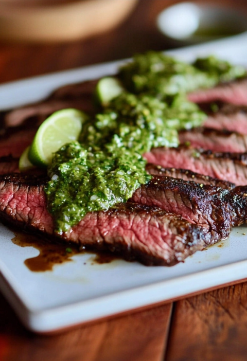 Flank Steak with Chimichurri
