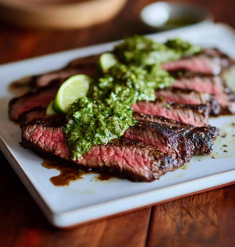 Flank Steak with Chimichurri 1 Flank Steak with Chimichurri
