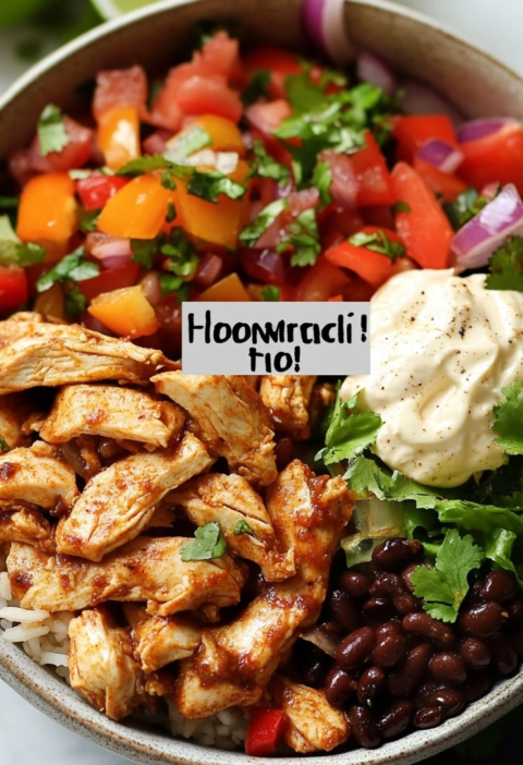 Chicken Fajita Burrito Bowls