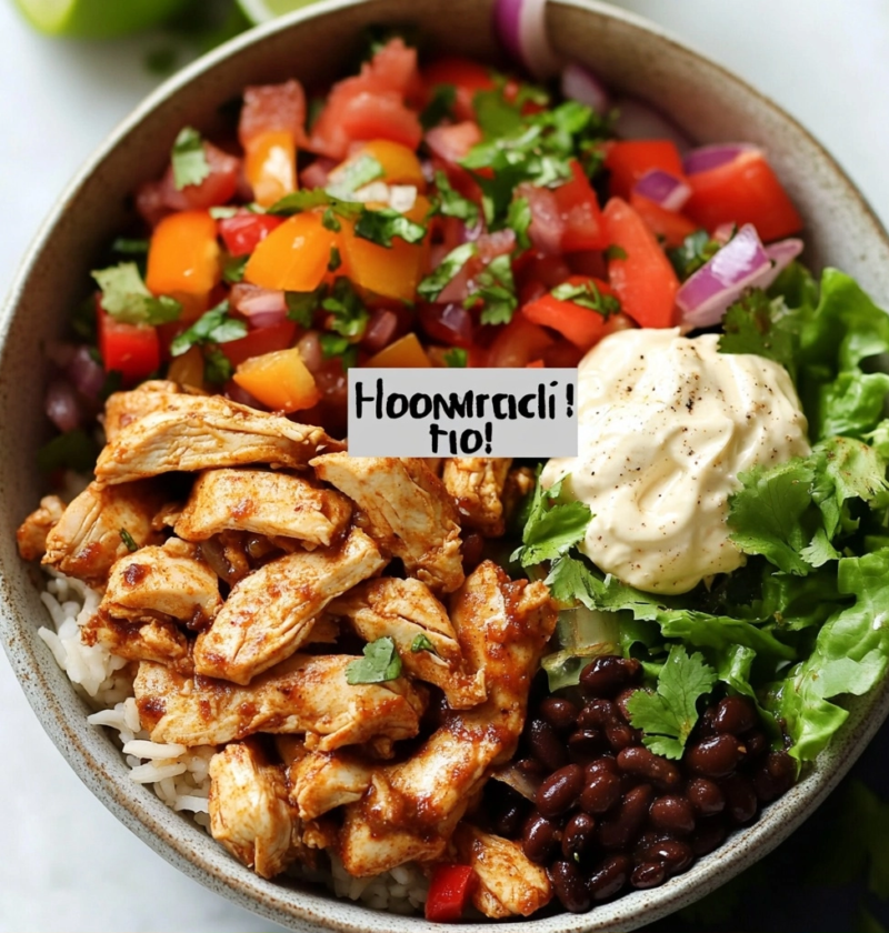 Chicken Fajita Burrito Bowls 10 Chicken Fajita Burrito Bowls