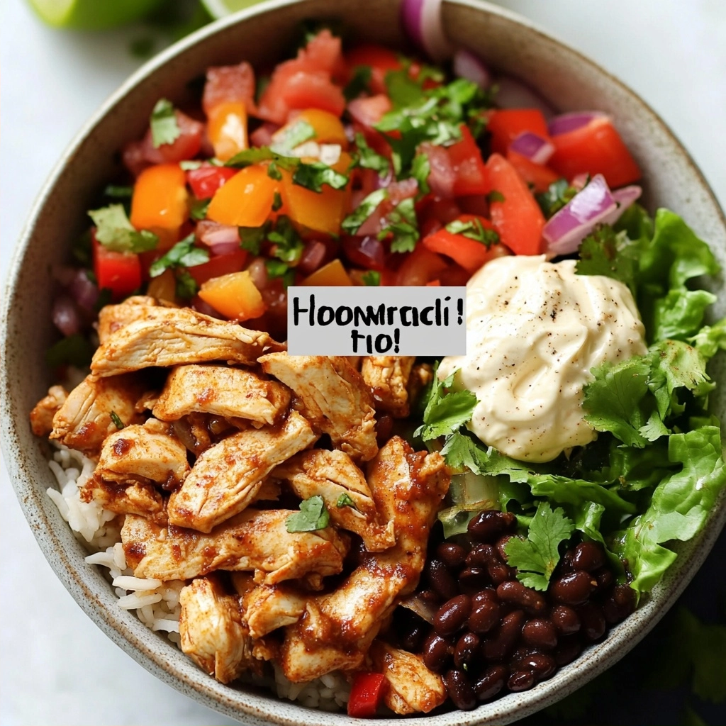 Chicken Fajita Burrito Bowls 2 Chicken Fajita Burrito Bowls