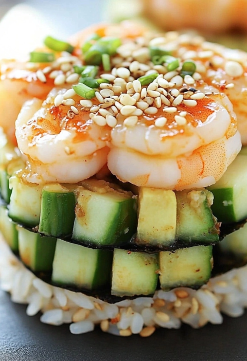 Shrimp Sushi Stacks The Ultimate Easy Appetizer Recipe