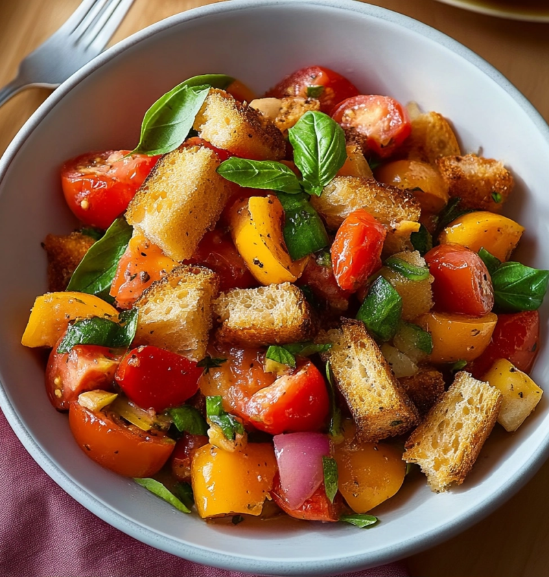 Panzanella Salad Recipe: Italian Bread and Tomato 1 Panzanella Salad Recipe: Italian Bread and Tomato